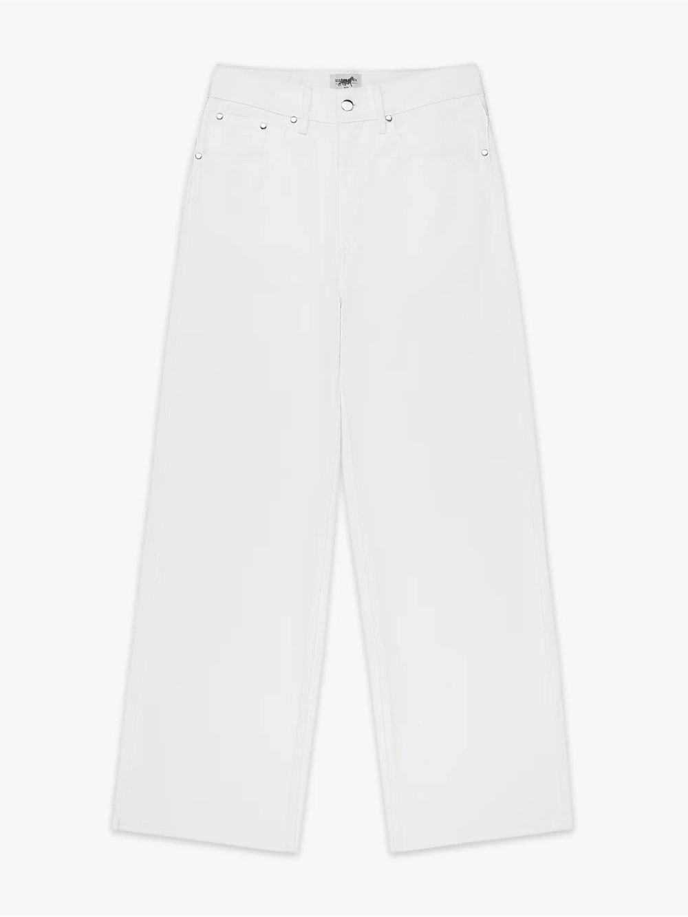 SIEGELMAN STABLE Unisex Denim Coaches Pant White Size XS / 28 VGUC